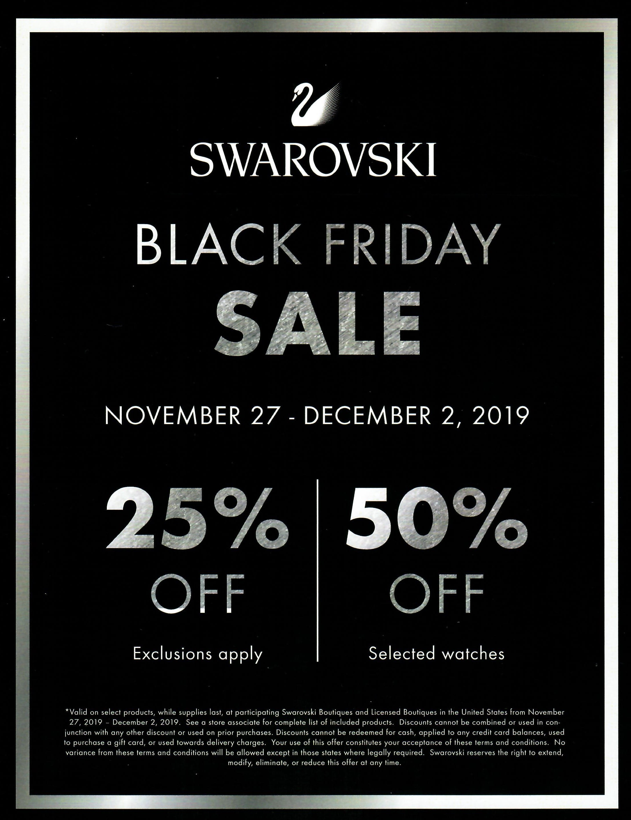 Black Friday At Swarovski Destiny Usa