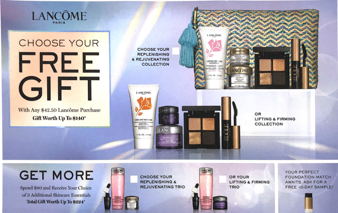 RESERVE NOW! Lancôme's Summer Gift With Purchase! - Destiny USA