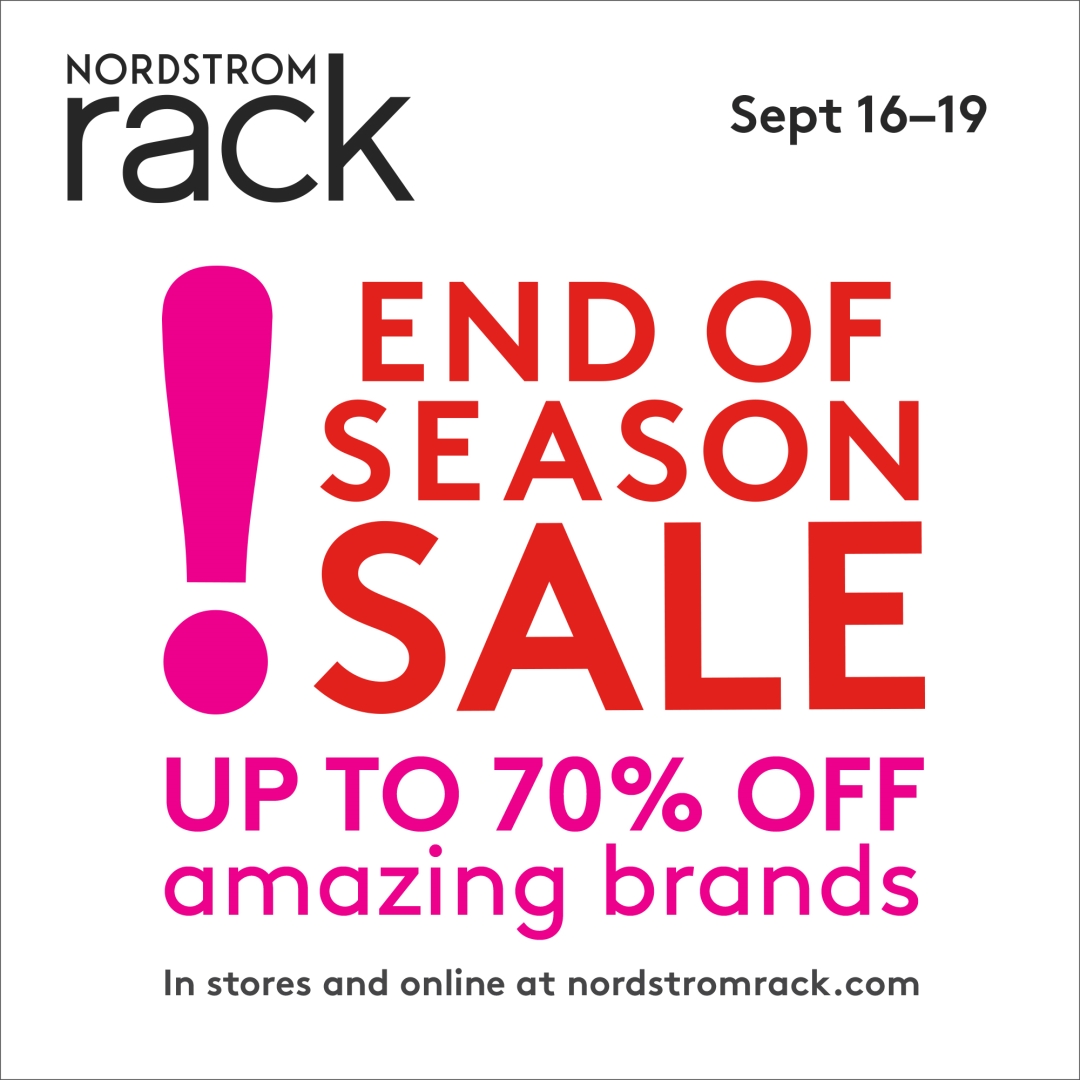 Nordstrom Rack The Rack End of Season Sale NOW 1080x1080 EN