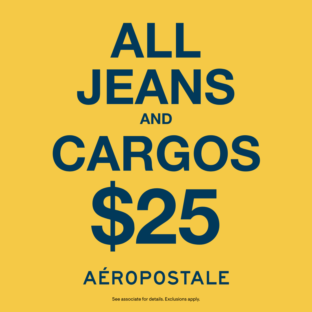 Aeropostale Factory Campaign 197 All Jeans and Cargos 25 EN 1080x1080 1