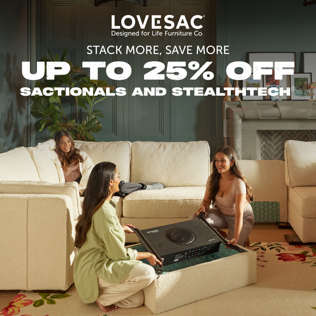 Lovesac Campaign 111 Stack More Save More 25 OFF EN 1080x1080 1