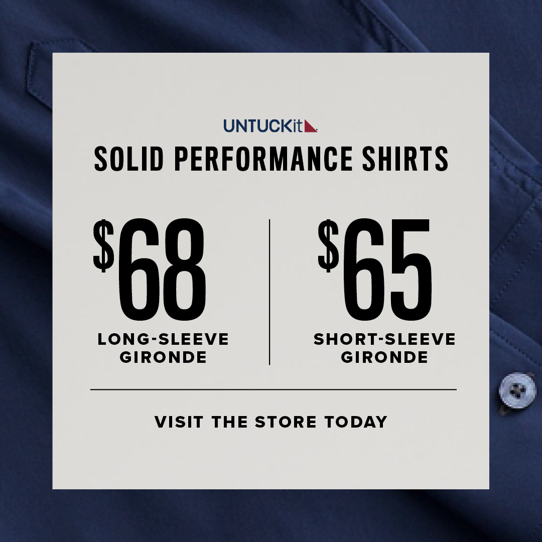 UNTUCKit Campaign 192 THIS WEEKEND our most popular Performance shirts are ON SALE EN 1080x1080 1
