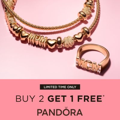Pandora Campaign 205 Enjoy our Buy 2 Get 1 Free offer at Pandora! EN Image Set 1 1080x1080